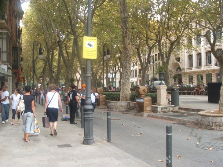 Walking in a foreign place